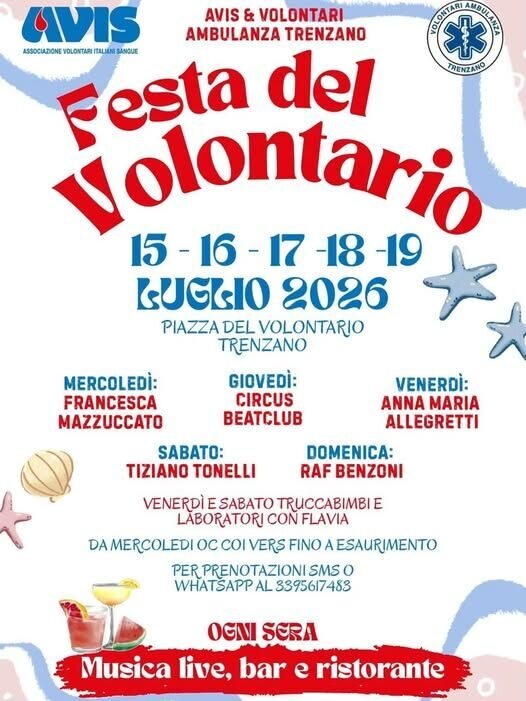 Locandina Festa del volontario di Trenzano