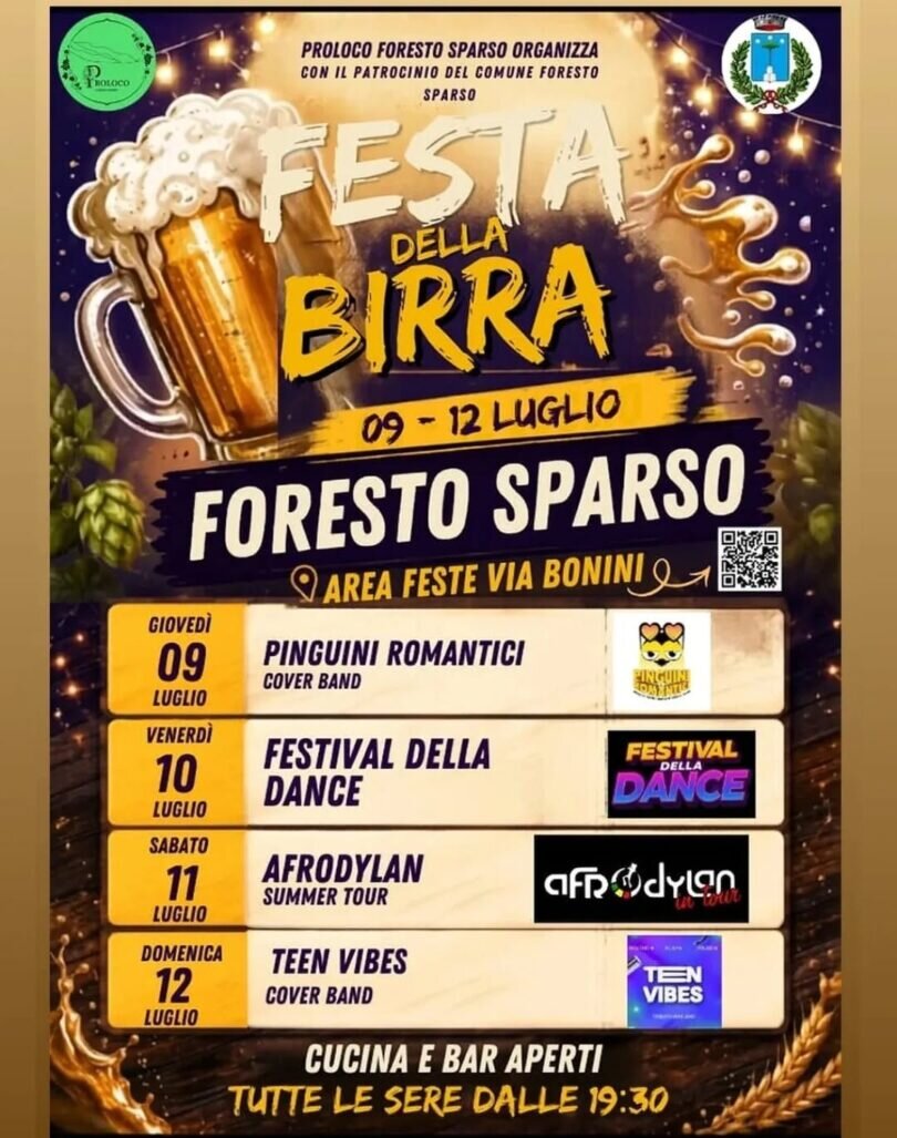Locandina Festa della birra di Foresto Sparso