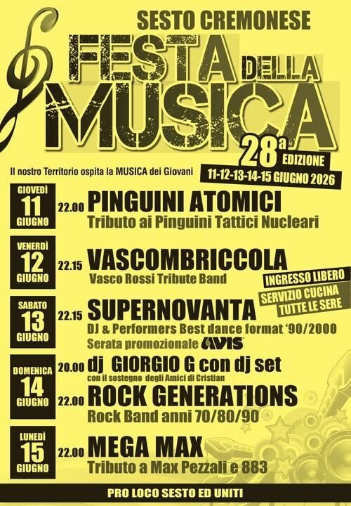 Locandina Festa della musica