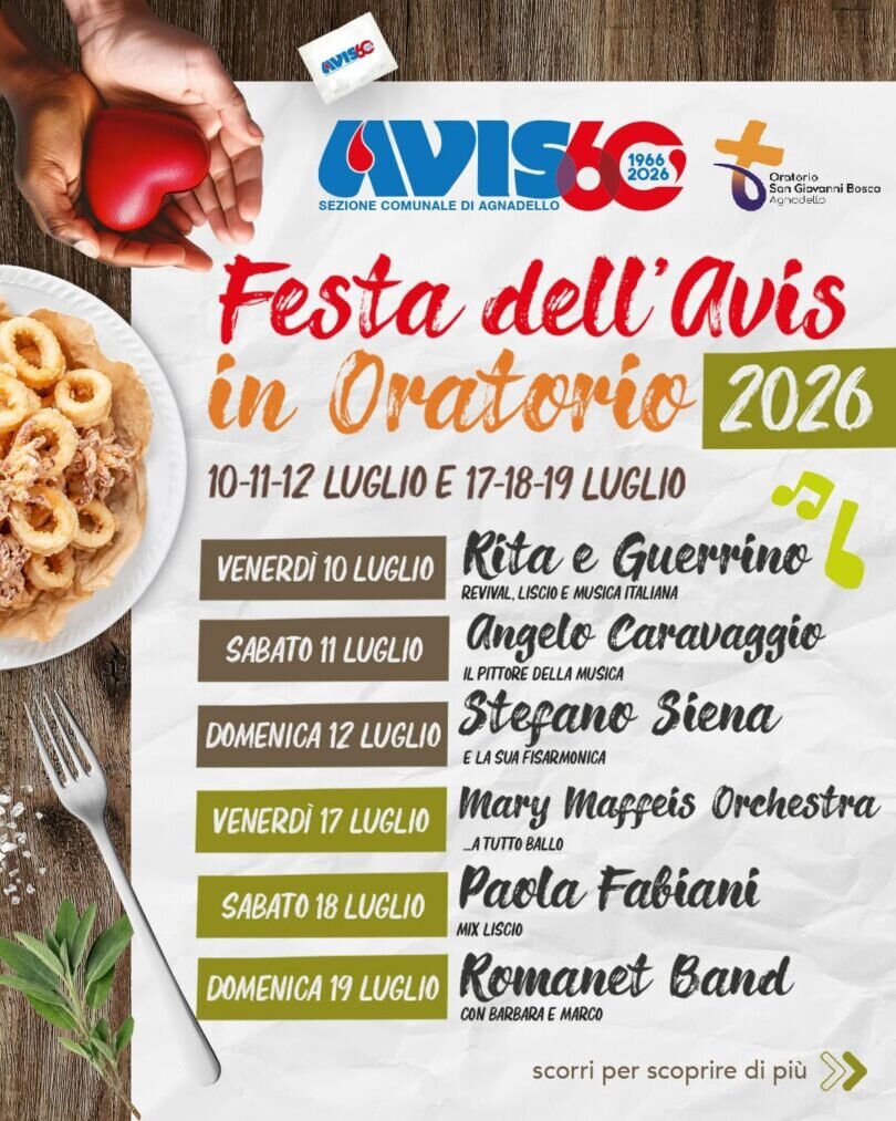 Locandina Festa dell'avis