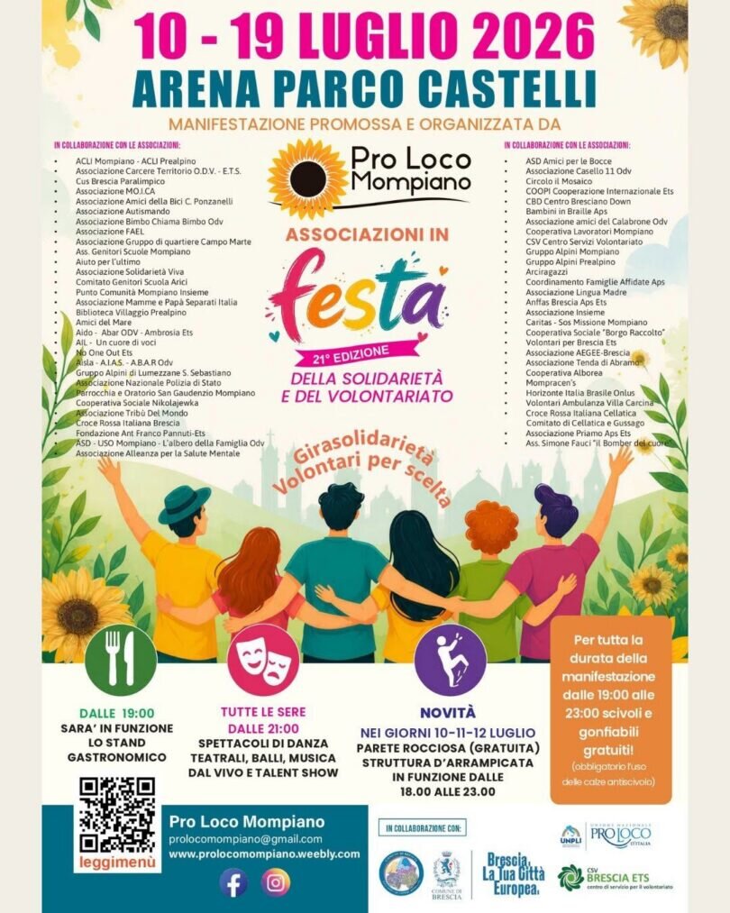 Locandina Festa delle associazioni di Mompiano