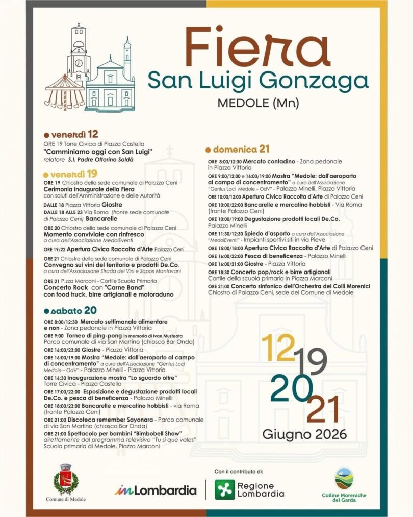 Locandina Fiera di San Luigi Gonzaga