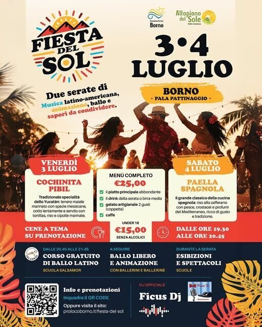 Locandina Fiesta del Sol a Borno