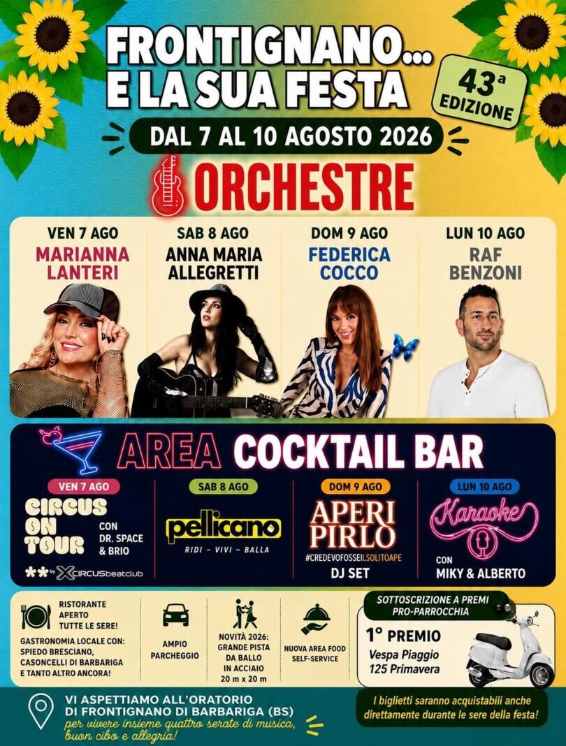 Locandina Frontignano e la sua festa