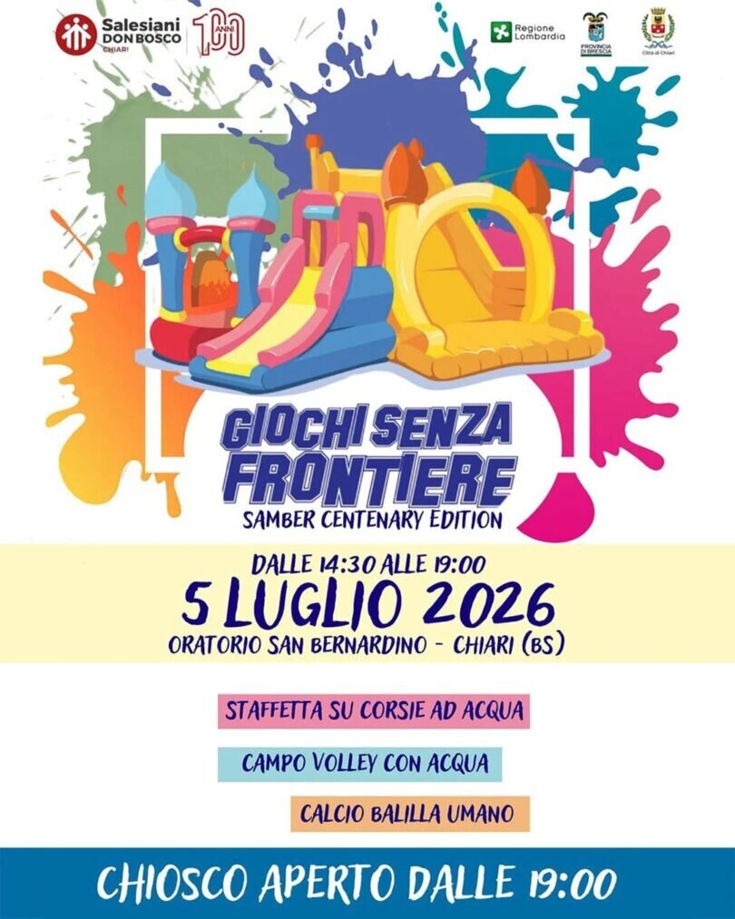 Locandina Giochi senza frontiere a samber