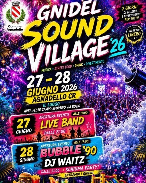 Locandina Gnidèl sound village