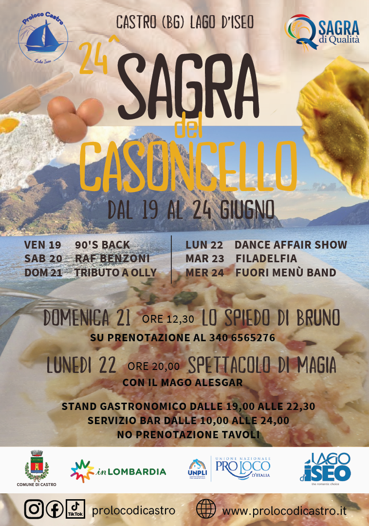 Locandina Sagra del casoncello di Castro
