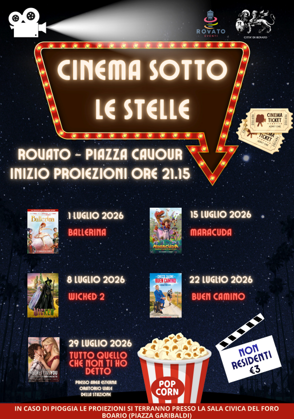 Locandina Cinema all'aperto