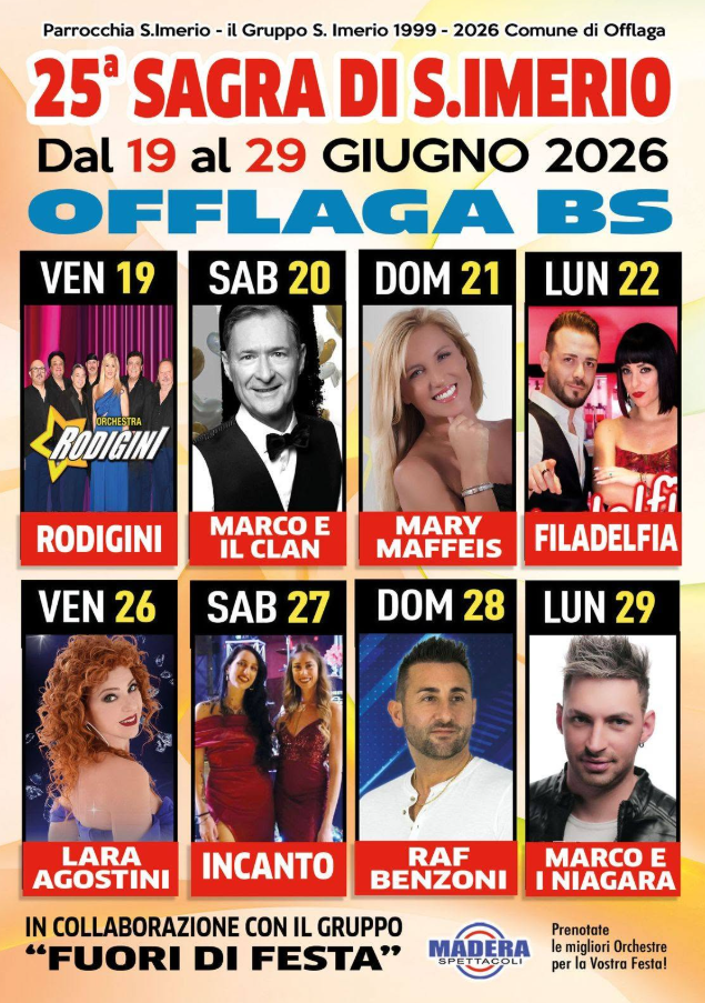 Locandina Sagra di S. Imerio a Offlaga