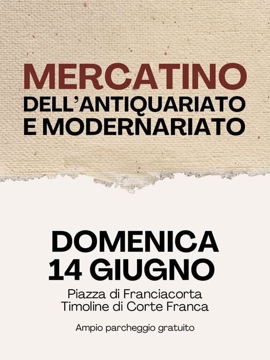 Locandina Mercatino dell'antiquariato