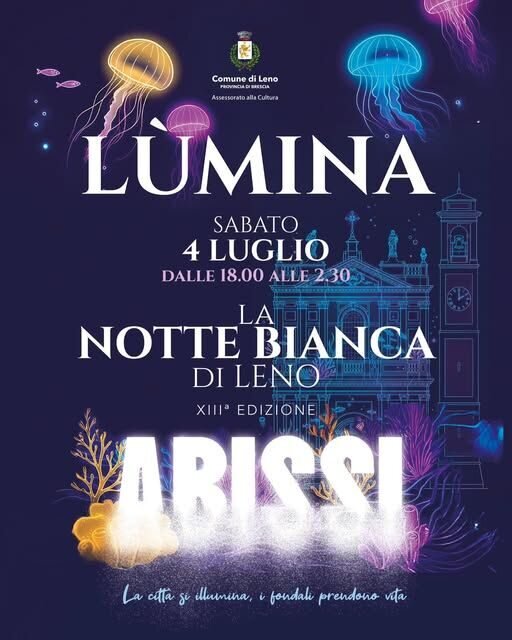 Locandina Lùmina: notte bianca a Leno