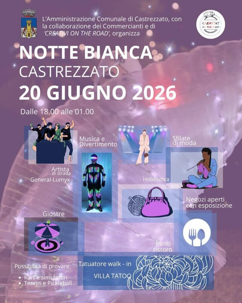 Locandina Notte bianca Castrezzato