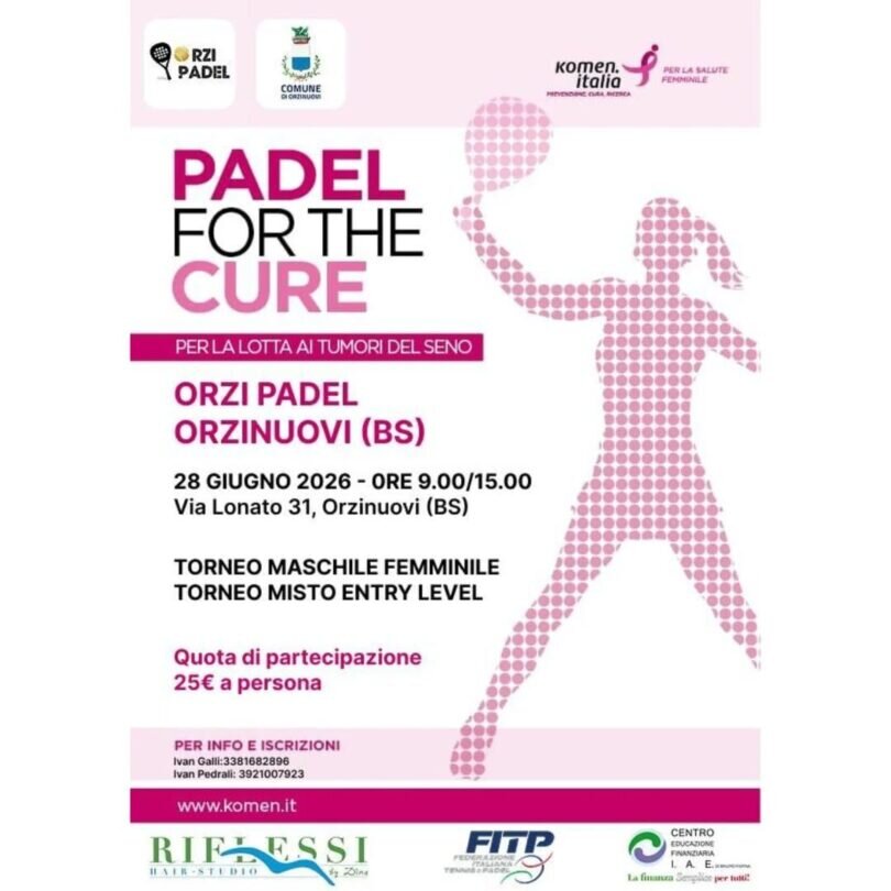 Locandina Padel for the Cure
