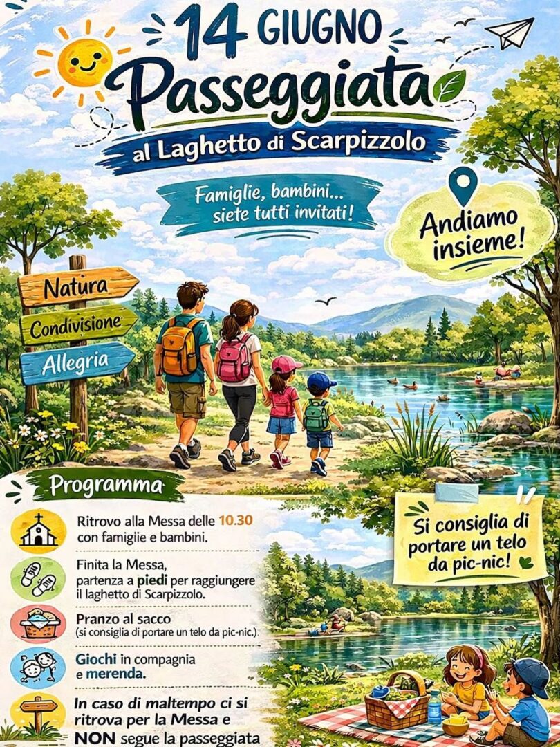 Locandina Passeggiata al laghetto di Scarpizzolo