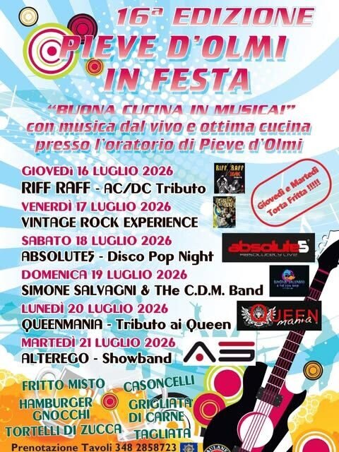 Locandina Pieve d’Olmi in Festa