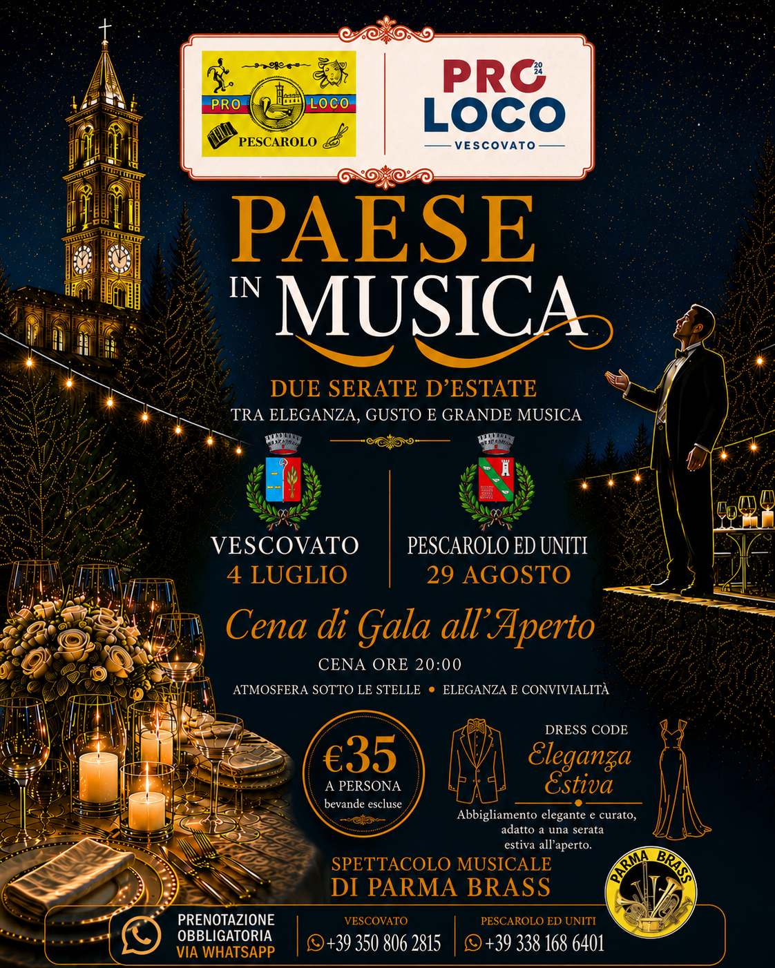 Locandina Pease in musica: Vescovato