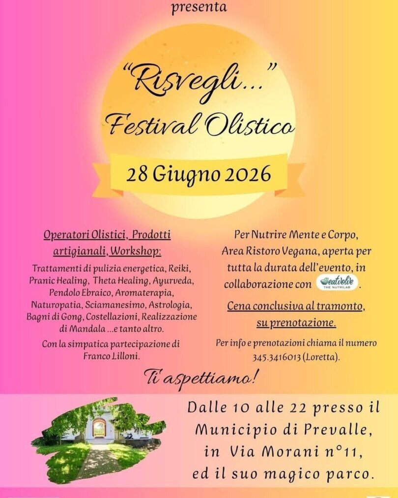 Locandina Risvegli: festival olistico