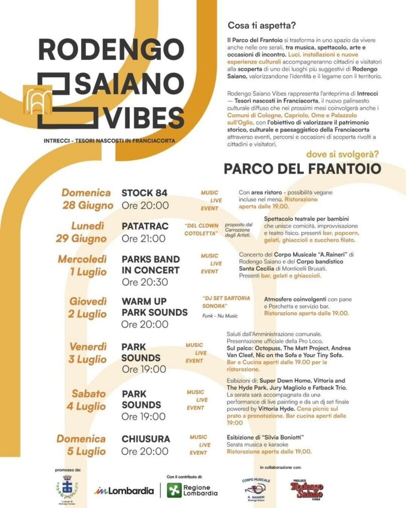 Locandina Rodengo Saiano vibes