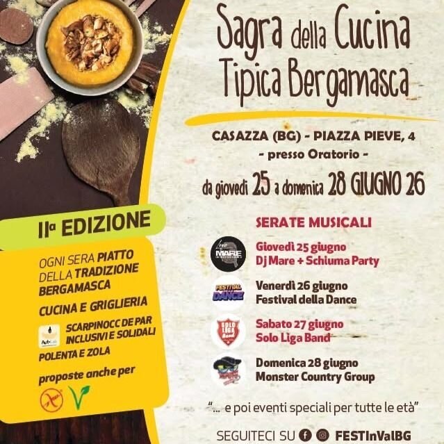 Locandina Sagra della cucina tipica bergamasca