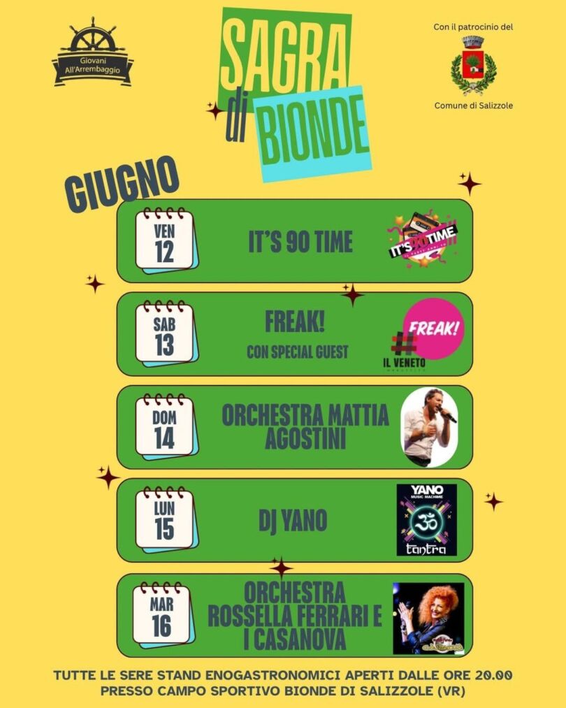 Locandina Sagra di Bionde