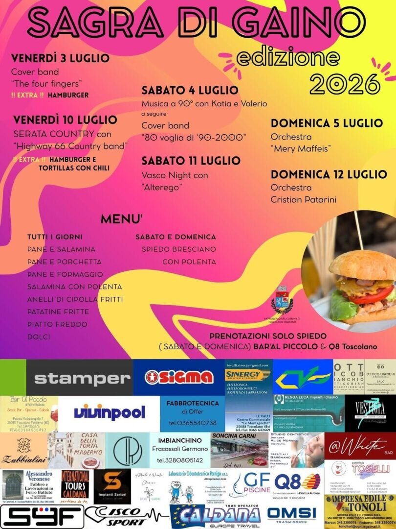 Locandina Sagra di Gaino