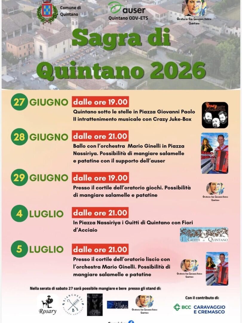Locandina Sagra di Quintano