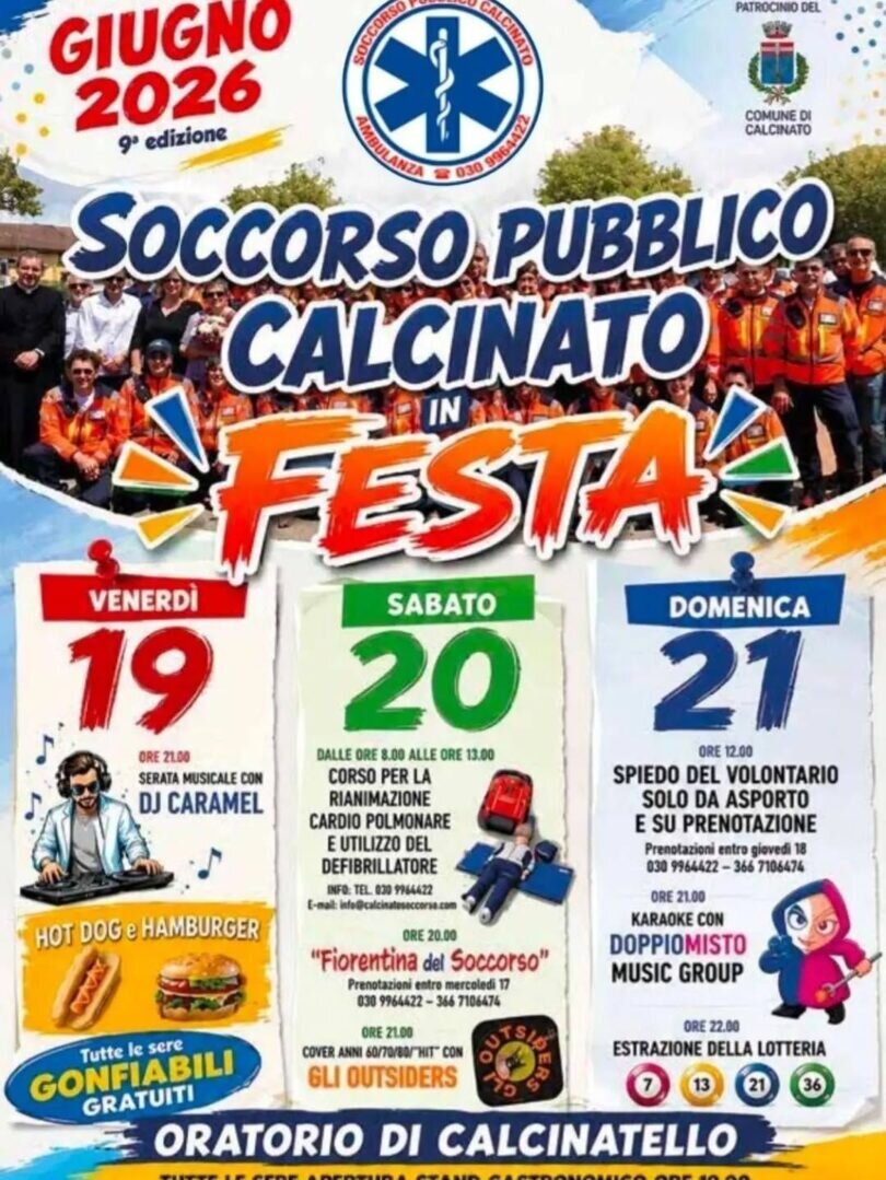 Locandina Soccorso Pubblico Calcinato
