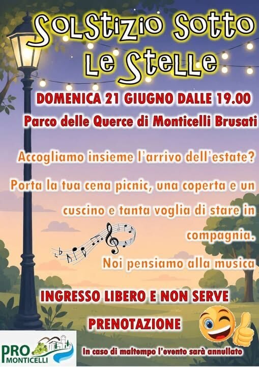 Locandina Solstizio sotto le stelle