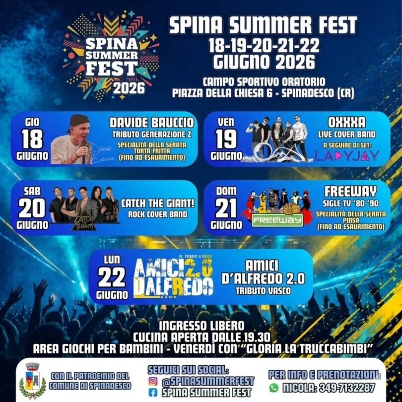 Locandina Spina Summer Fest