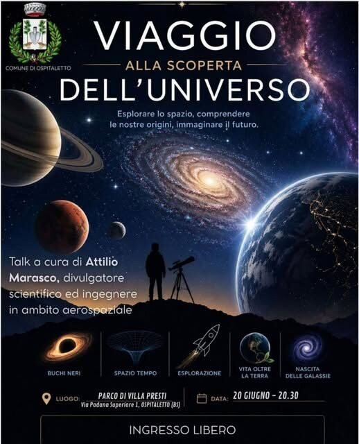 Locandina Viaggio alla scoperta dell’Universo