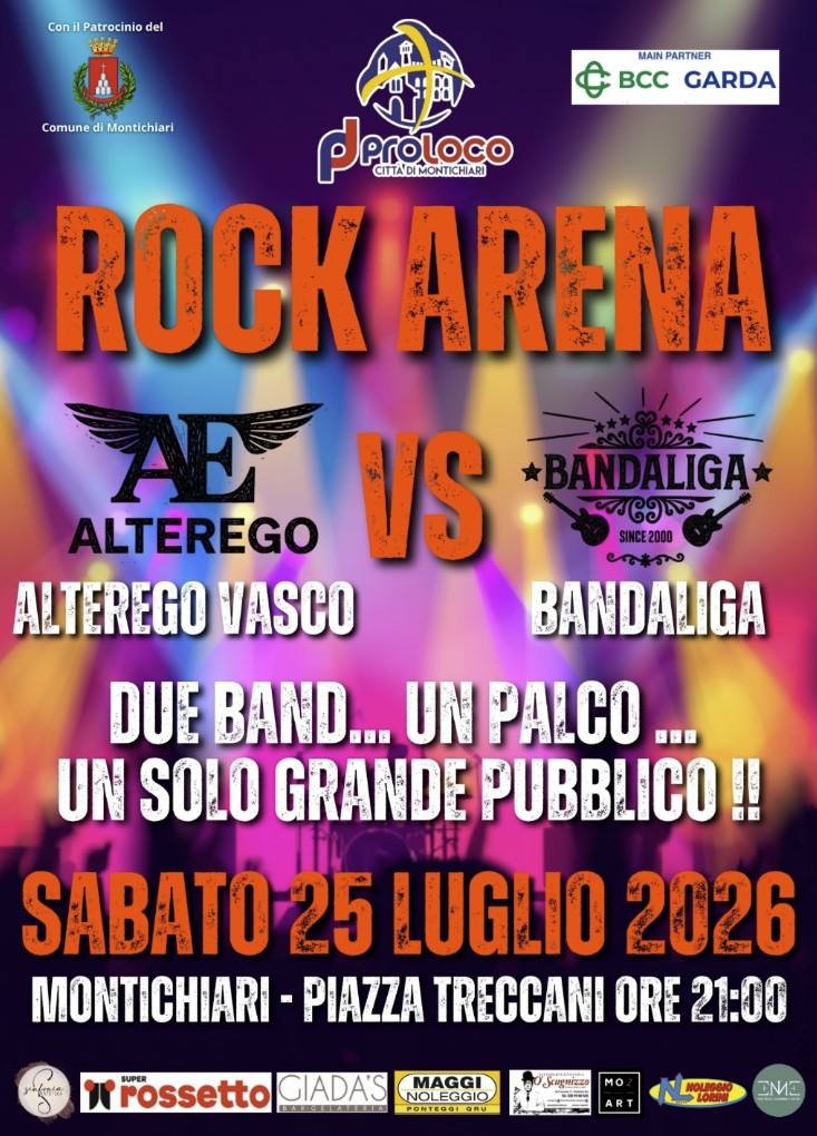 Locandina Concerto delle band Alter Ego e Banda Liga
