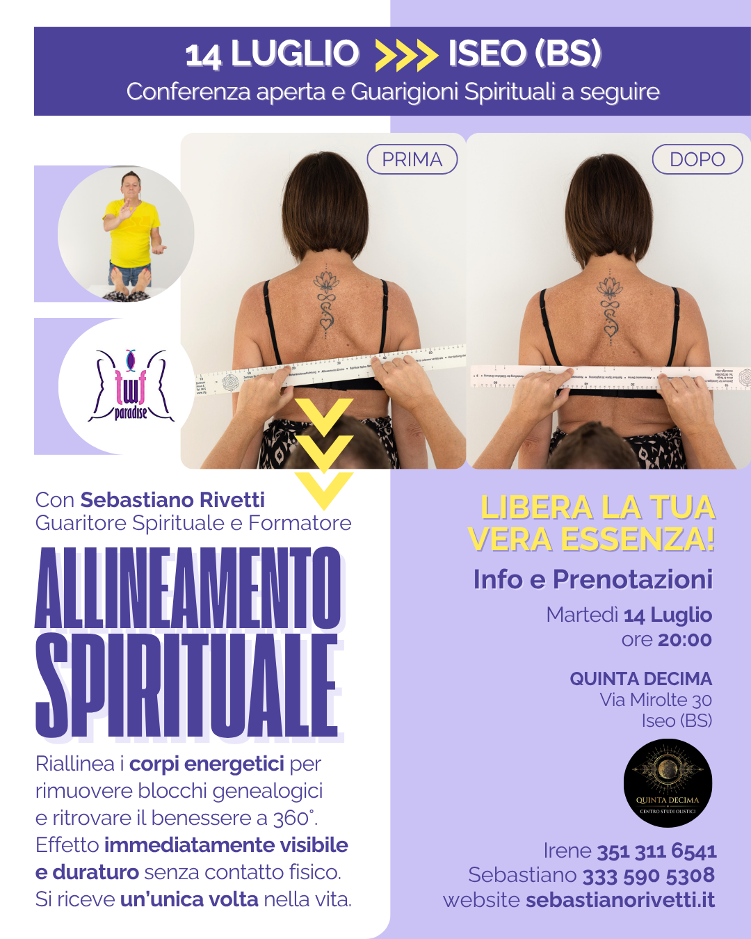 Locandina Conferenza: allineamento spirituale