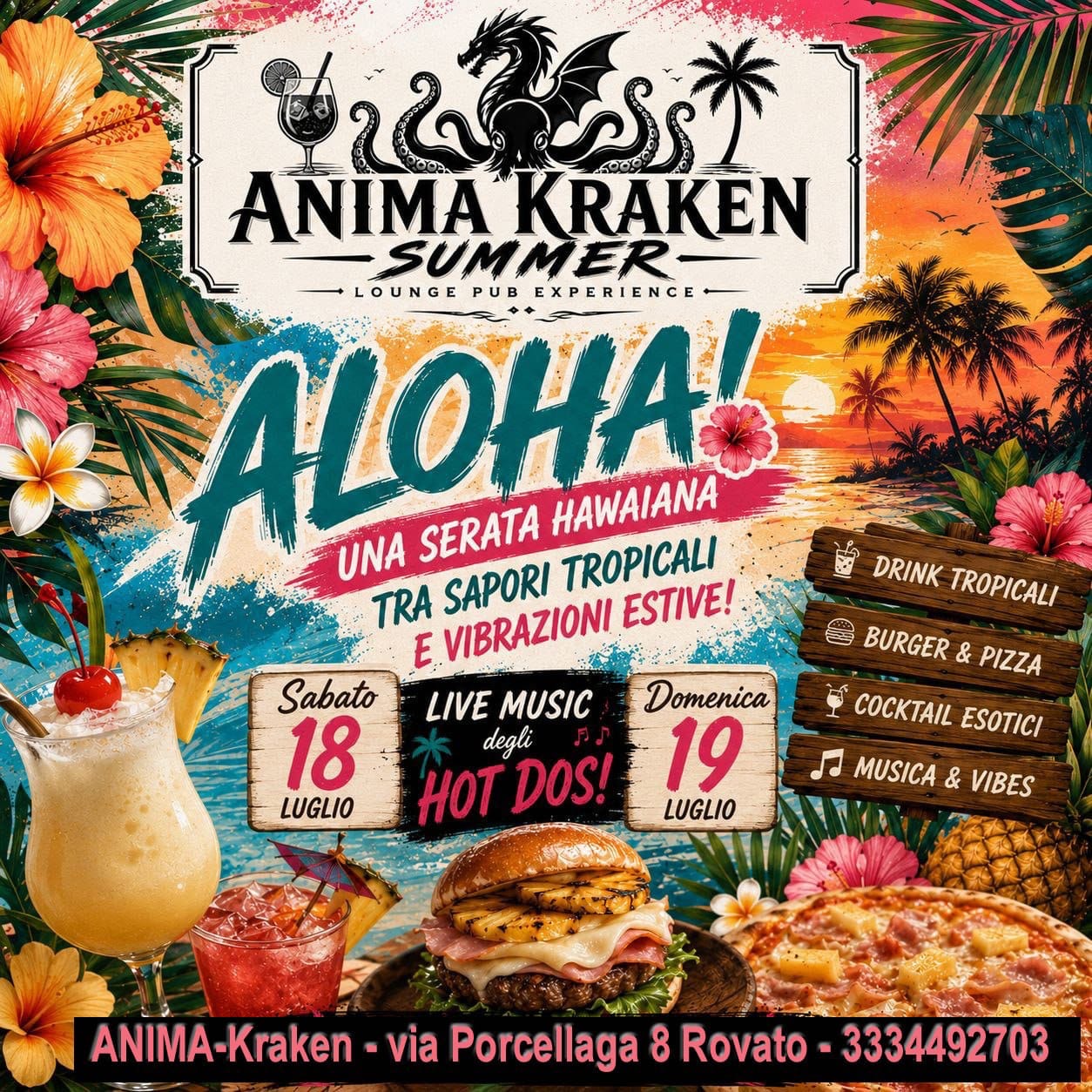 Locandina Hawaii party