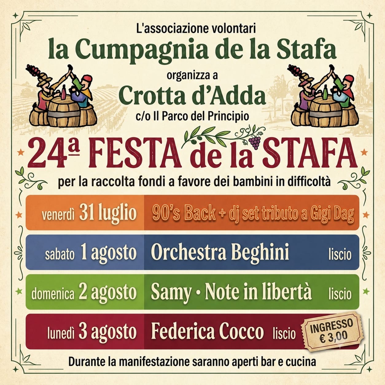 Locandina Festa de la Stafa