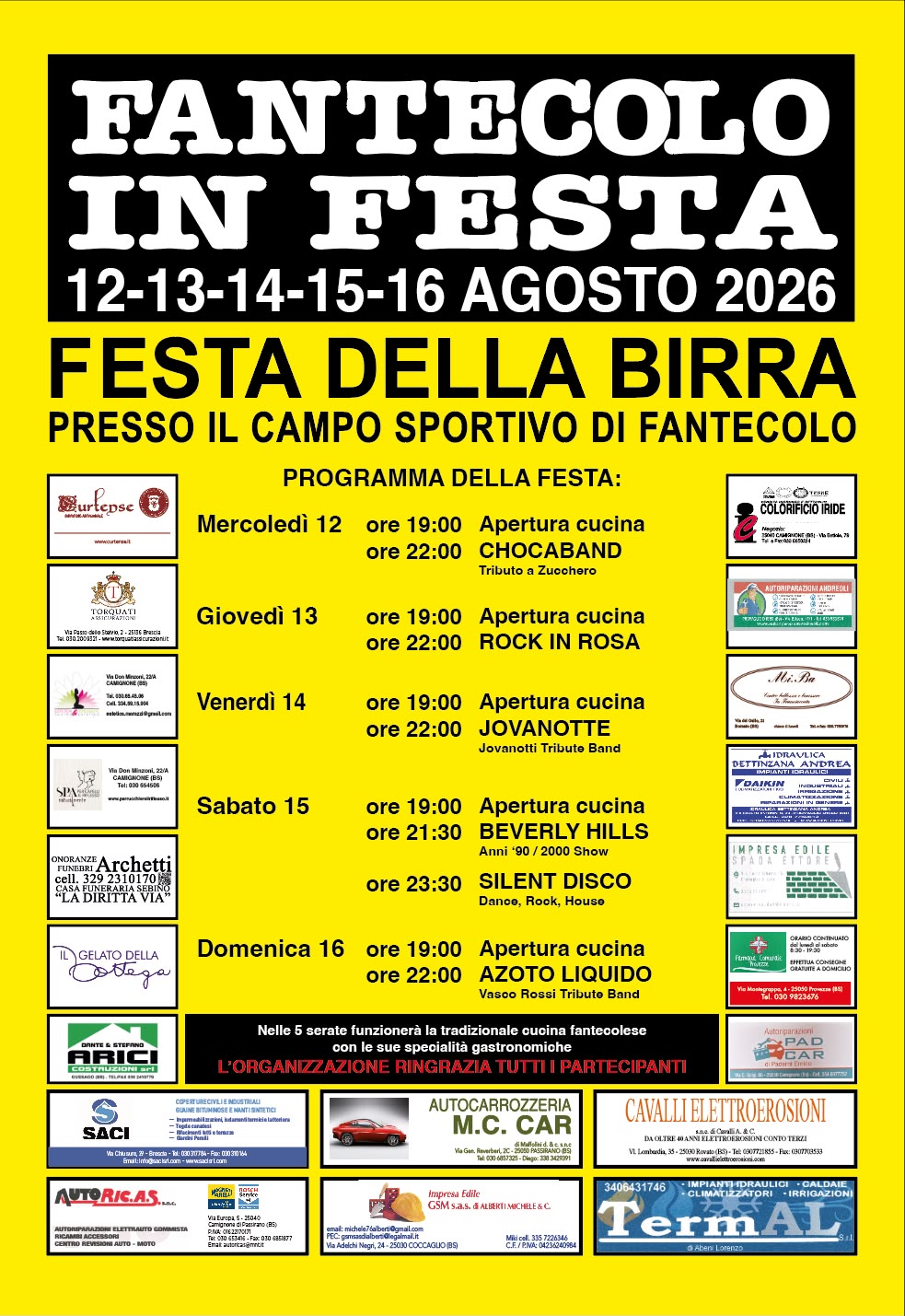 Locandina Fantecolo in festa