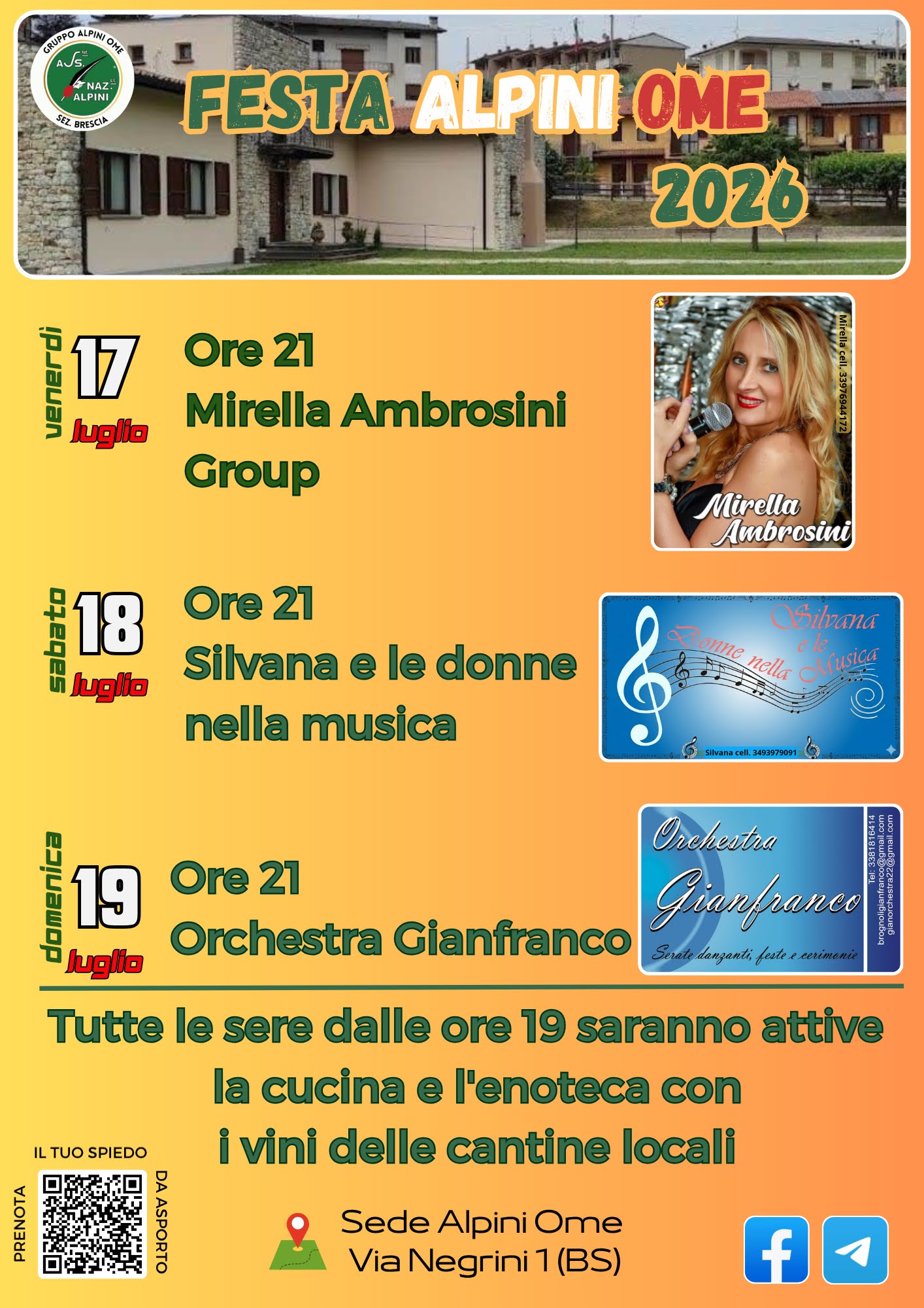 Locandina Festa alpini Ome
