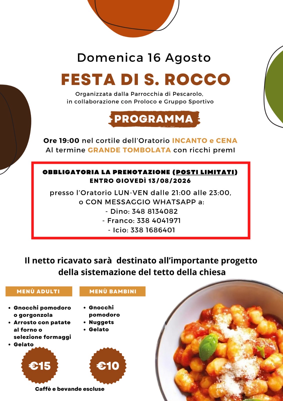 Locandina Festa di san rocco