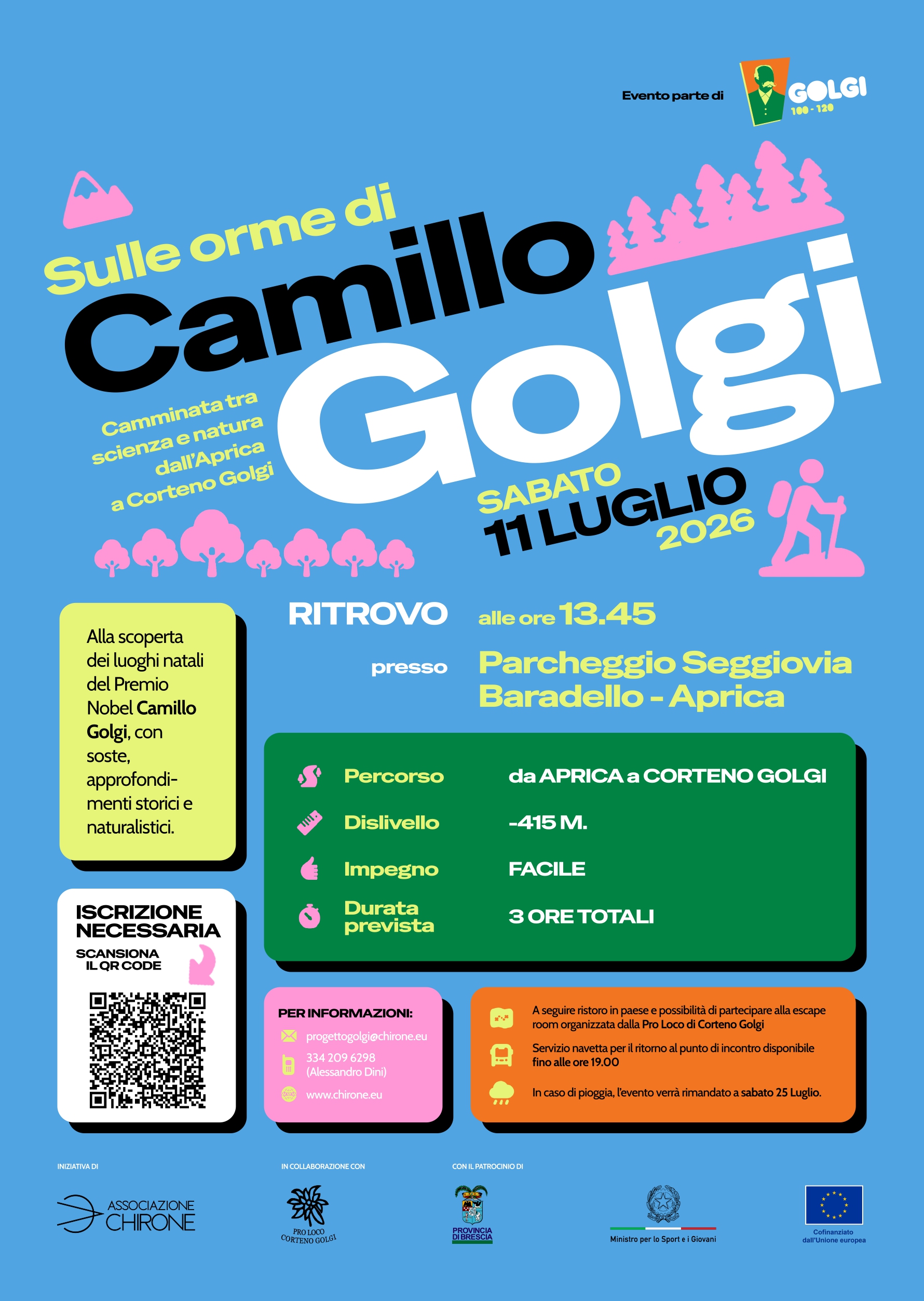 Locandina Sulle orme di Camillo Golgi