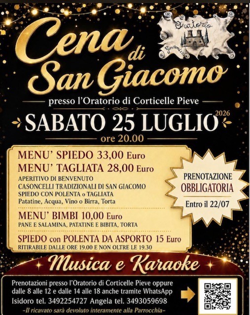 Locandina Cena di San Giacomo