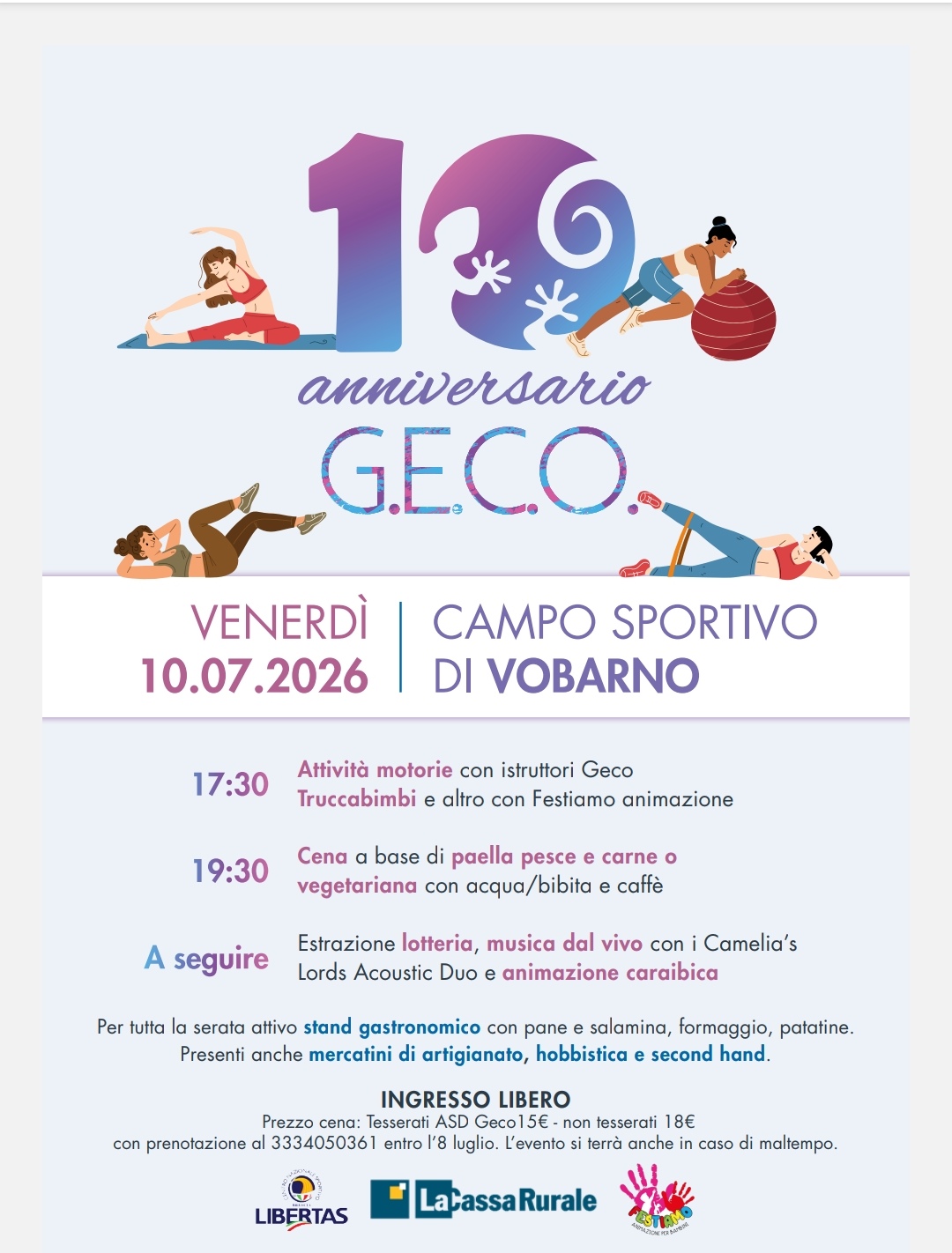 Locandina Decennale asd geco