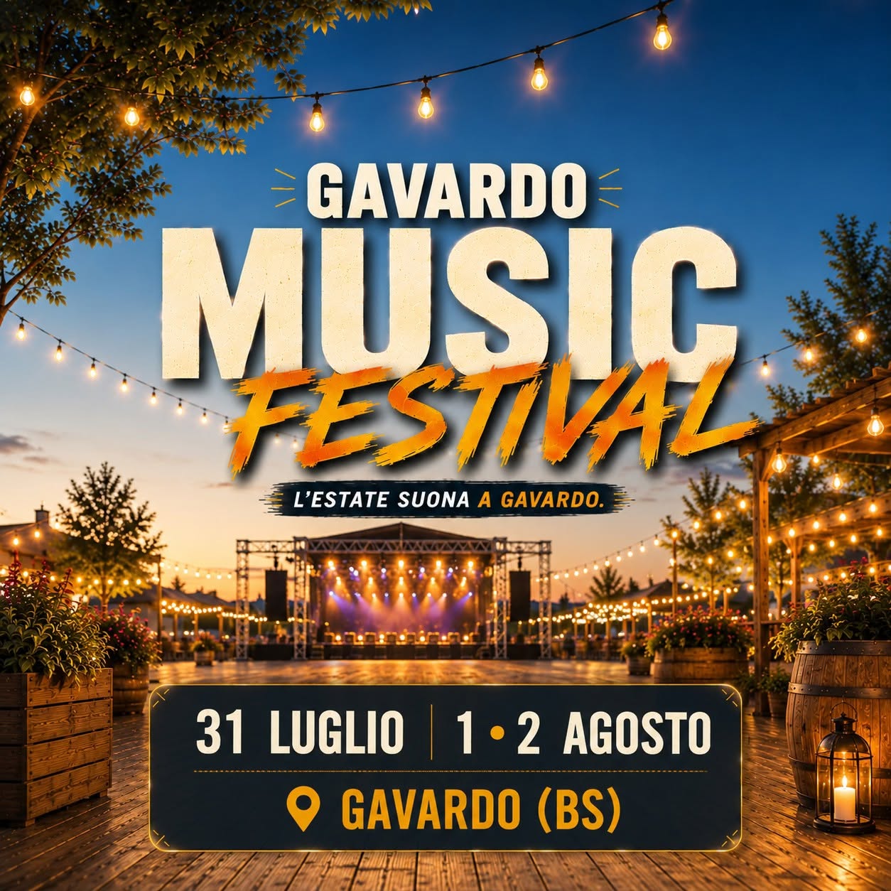 Locandina Gavardo music festival