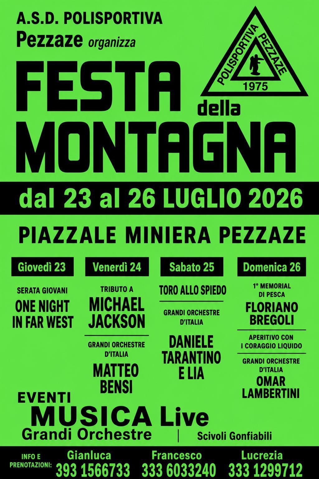 Locandina Festa della montagna
