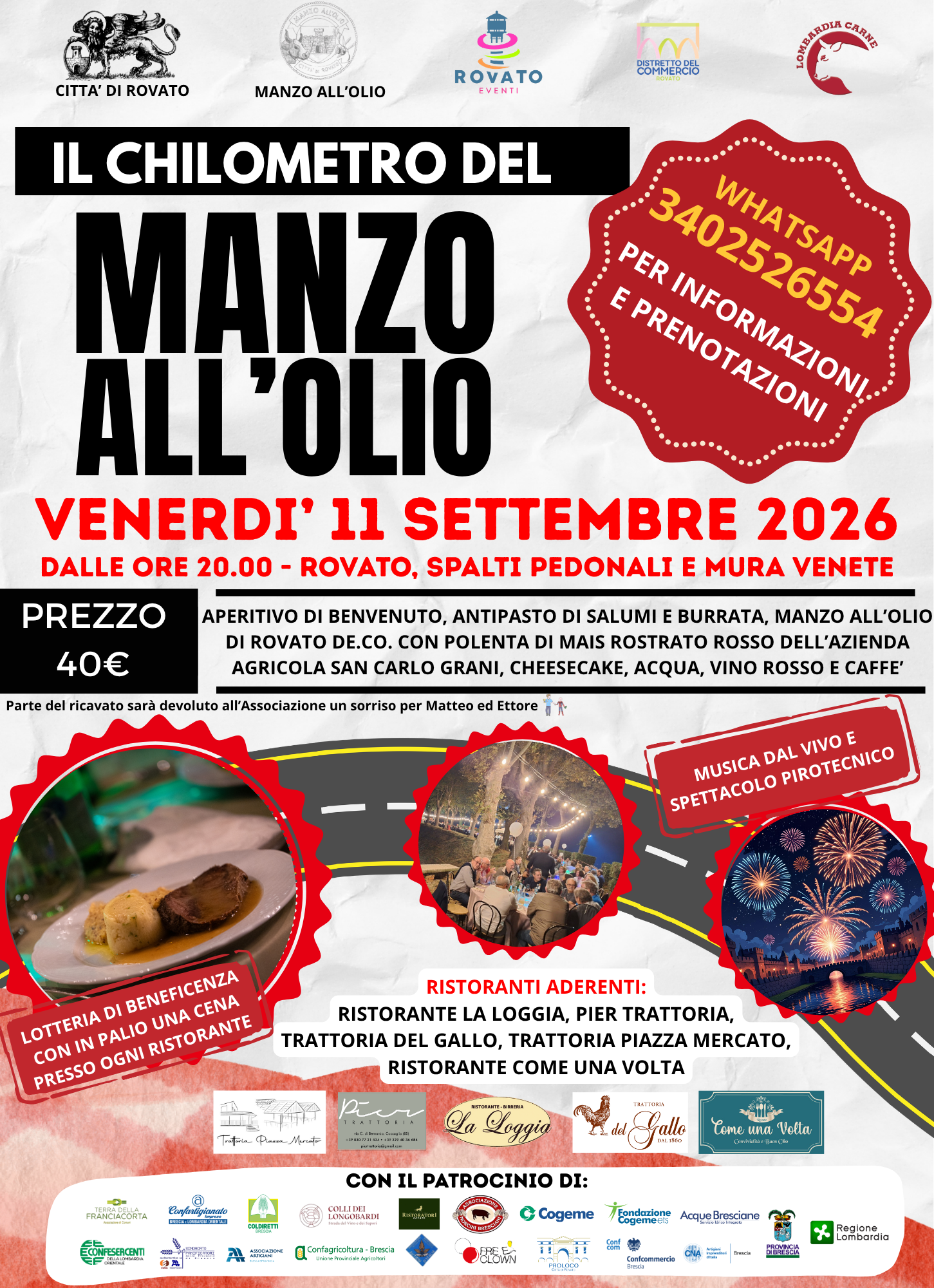 Locandina Il km del manzo all'olio di Rovato 2025