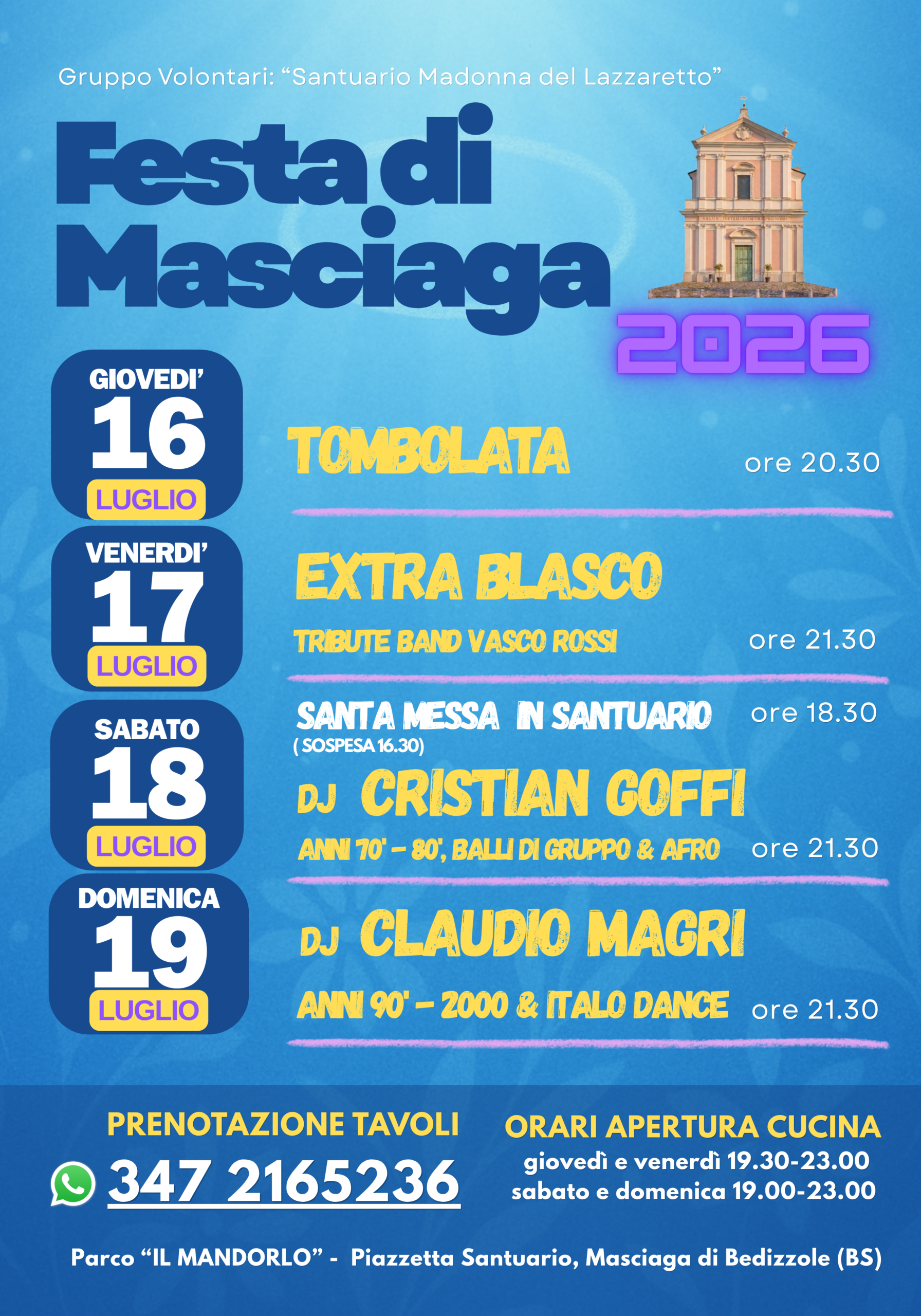 Locandina Festa di Masciaga