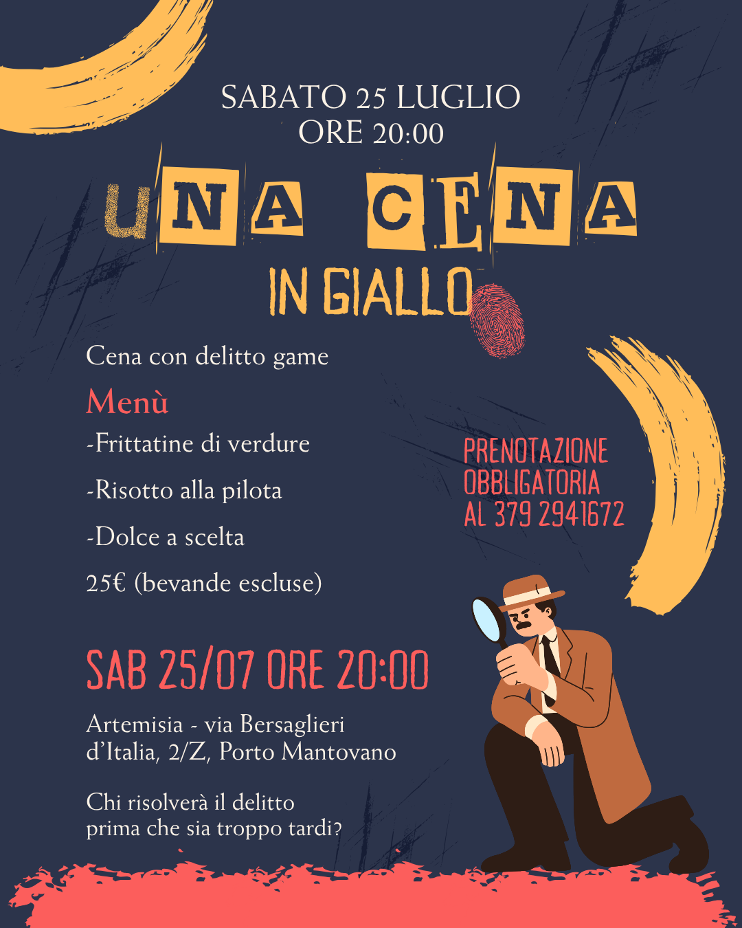 Locandina Una cena in giallo