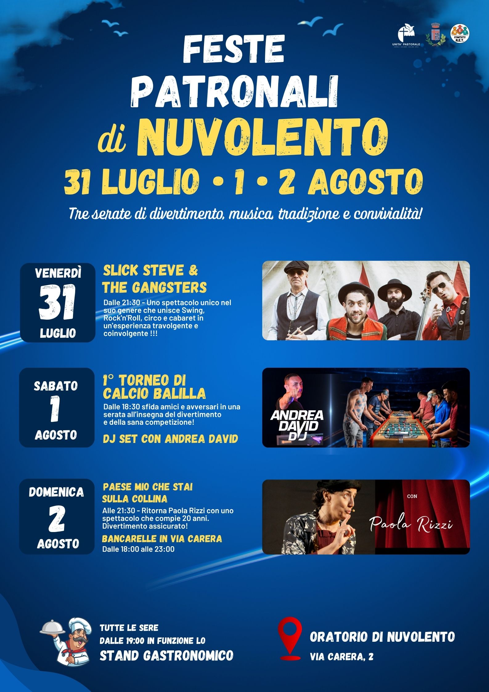 Locandina Feste patronali di Nuvolento