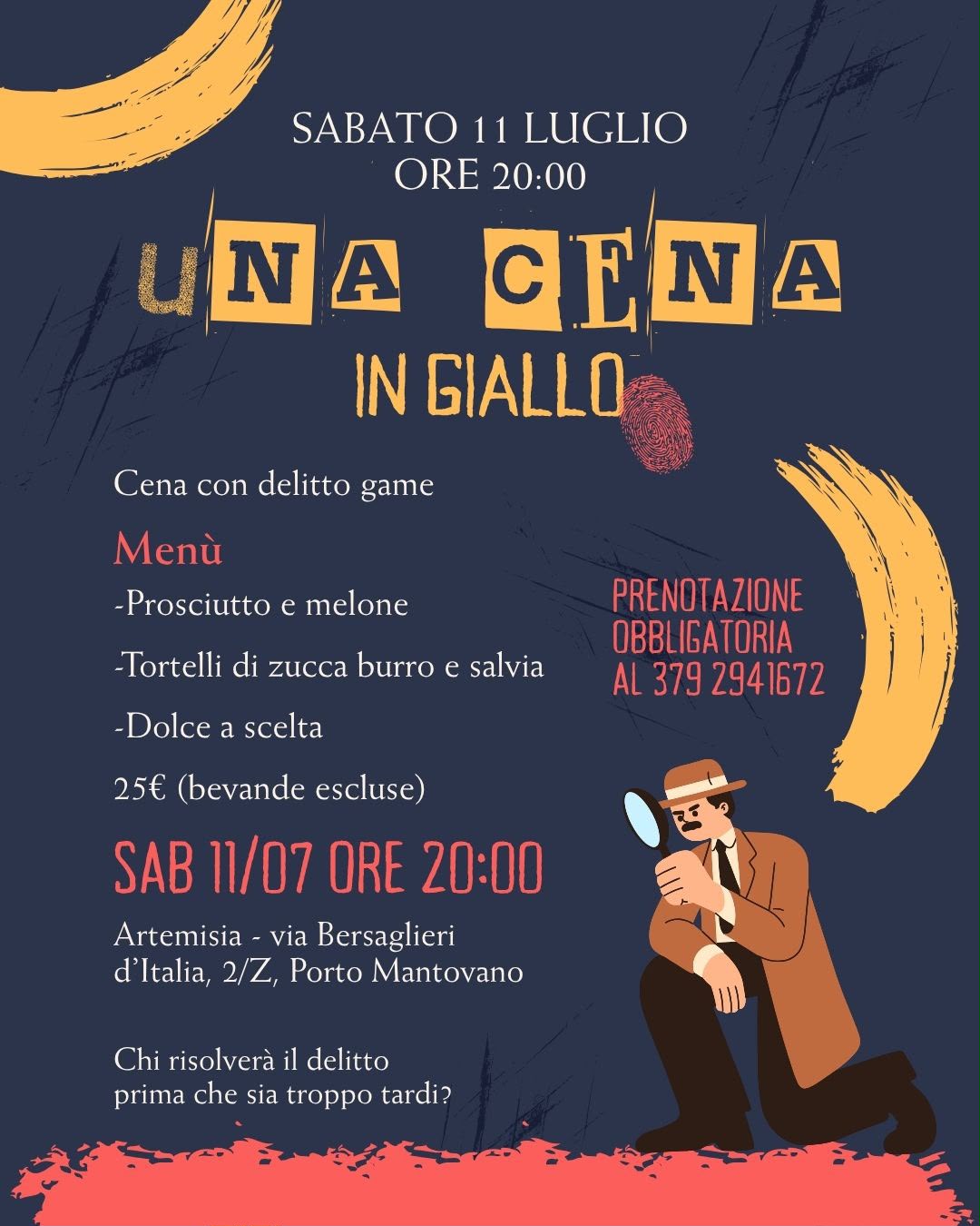 Locandina Una cena in giallo