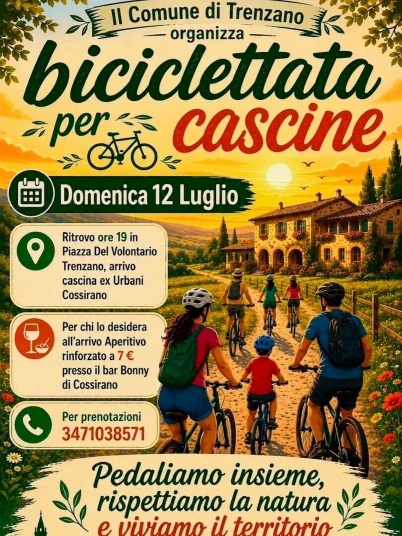 Locandina Biciclettata per cascine
