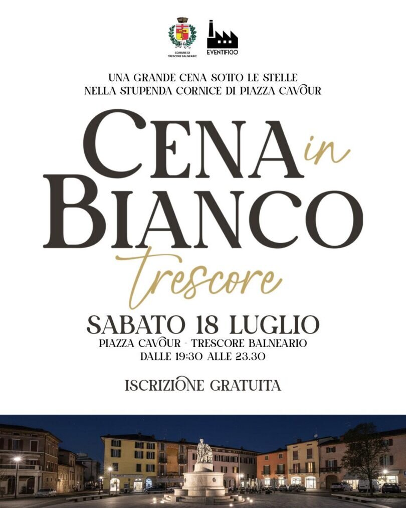 Locandina Cena in bianco