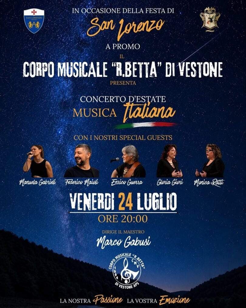 Locandina Concerto d'estate